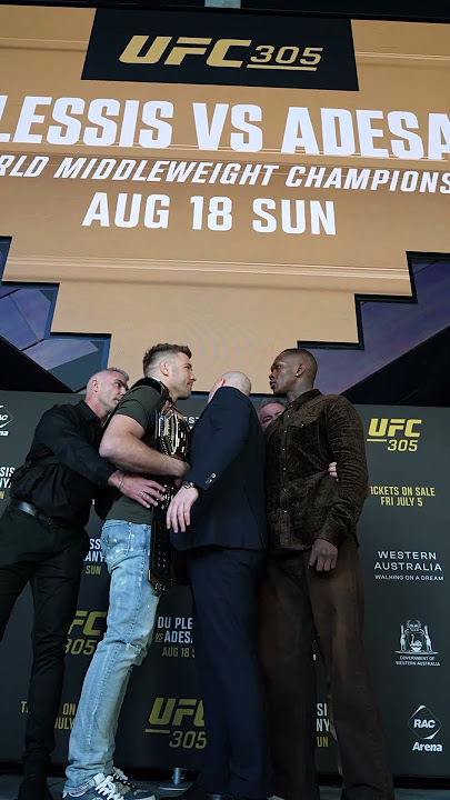 UFC 305: The tension between Du Plessis and Adesanya has reached a boiling point…