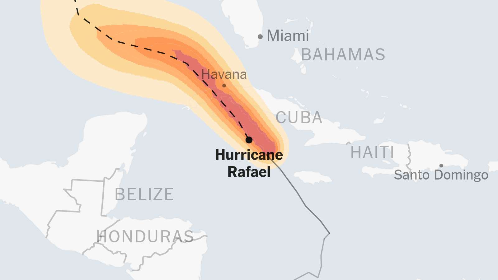 BREAKING NEWS: State At Risk As Rafael’s wind speeds had increased to 85 mph by 1 a.m. ET, and further intensification………