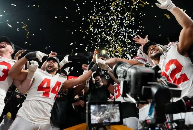 Congratulation Pours As Ohio State defeats Notre Dame 34-23 in college football championship game…